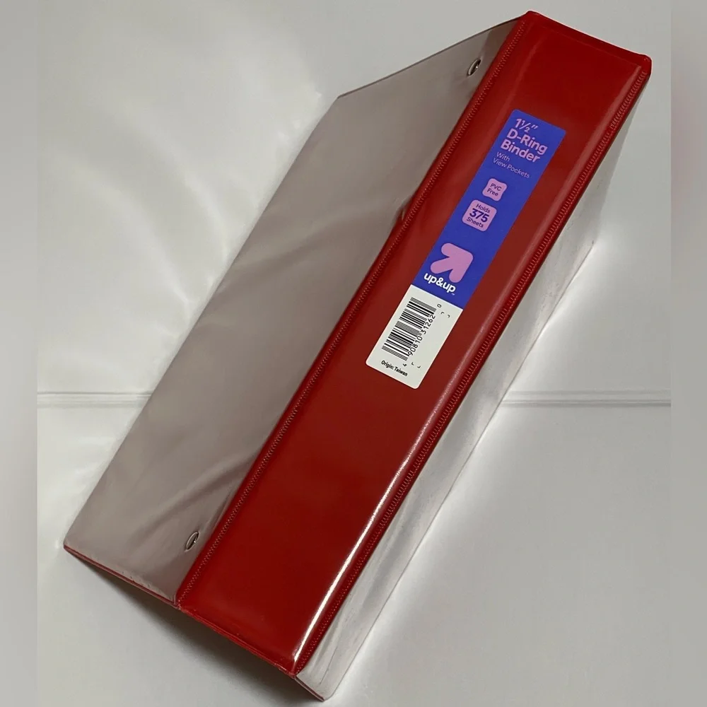 Green D-Ring Binder with View Pockets